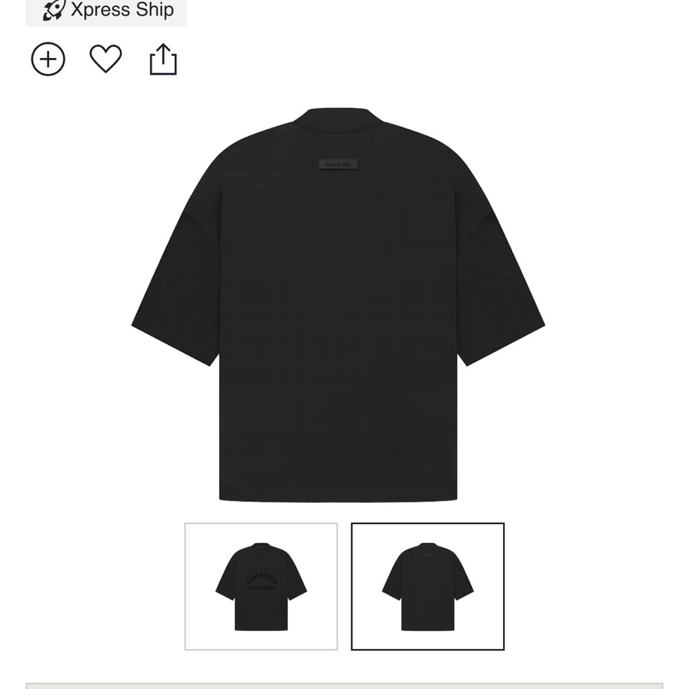 Fear of god essentials arch logo mock neck t shirt
